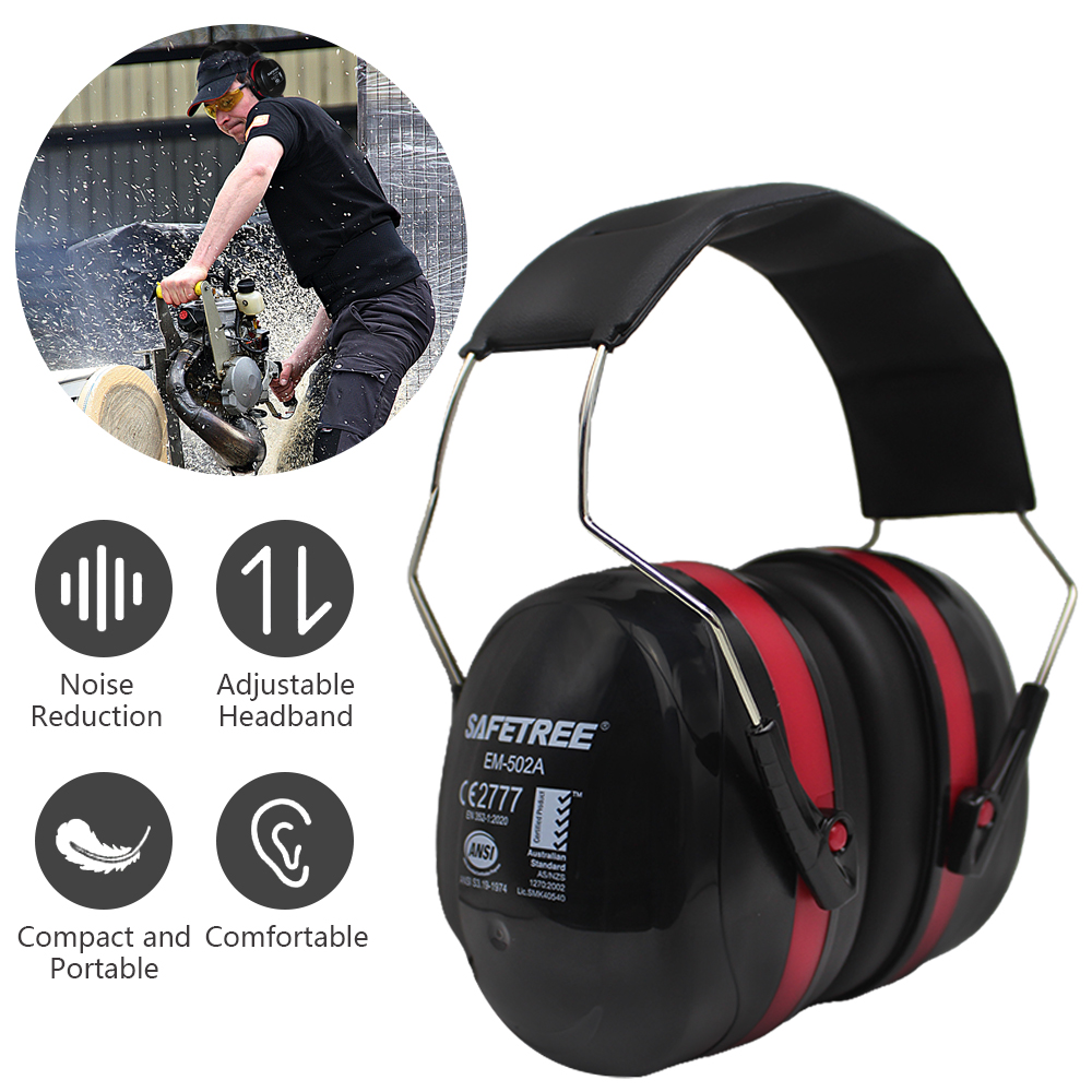 Earmuffs Foldable - SAFETREE ANSI/CE Foldable Safety Earmuffs Noisy