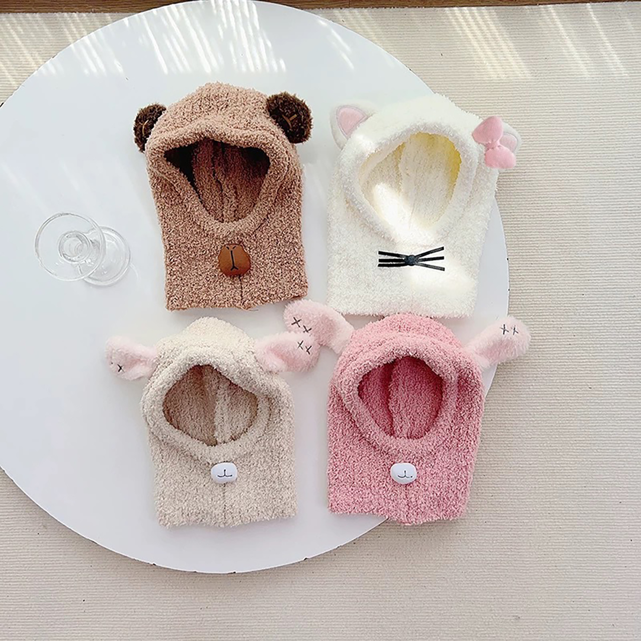 Cartoon Children Balaclava Hea - đánh giá và giá Knit Beanie Hat Warm