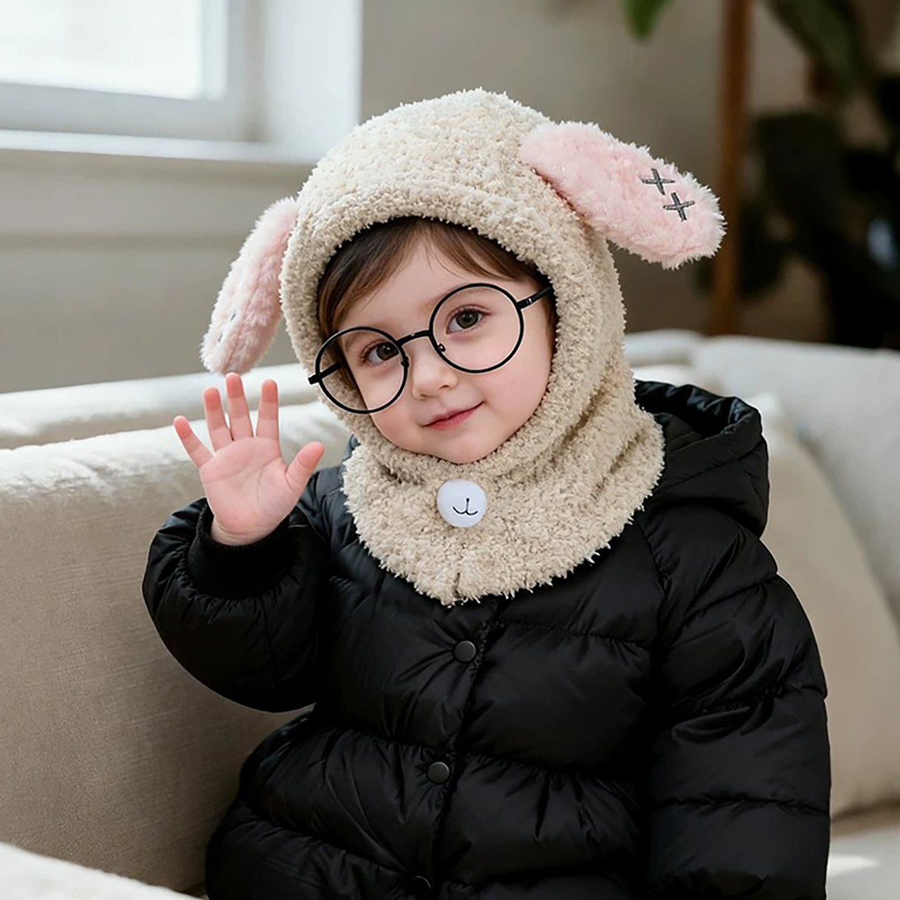 Cartoon Children Balaclava Hea - đánh giá và giá Knit Beanie Hat Warm