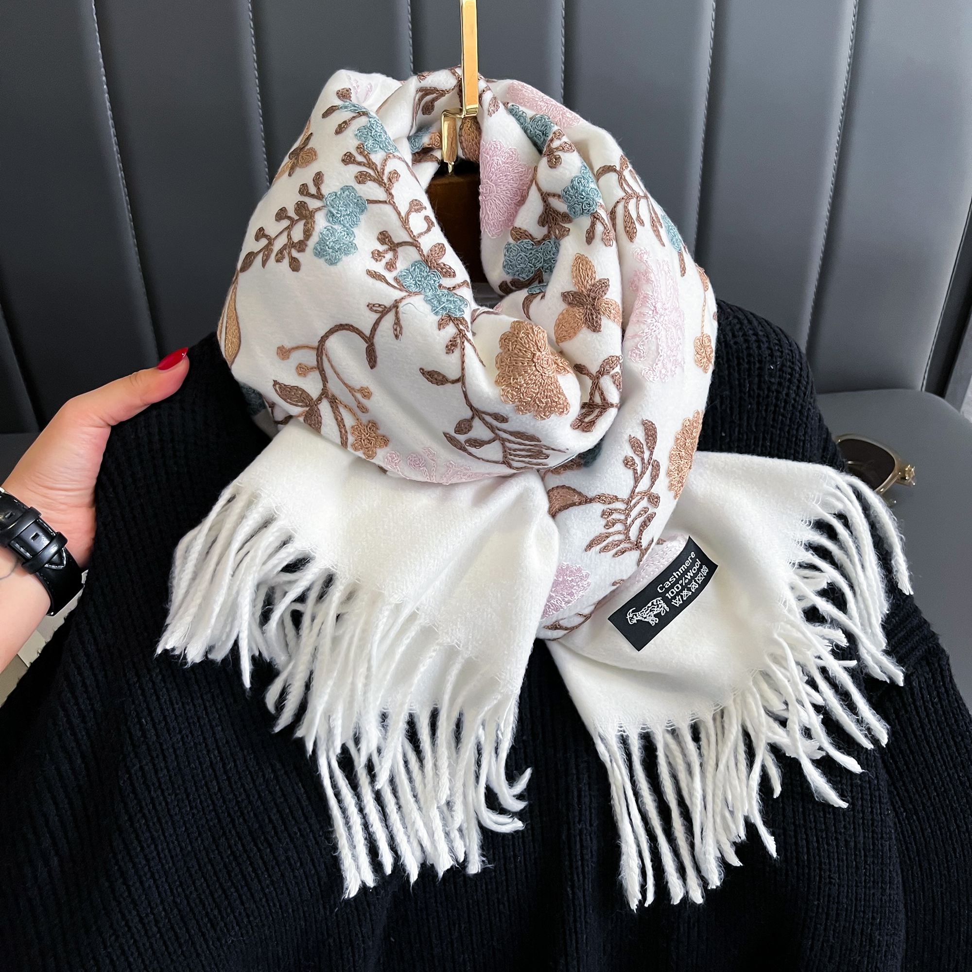 New Winter Warm Cashmere Scarf - đánh giá và giá Wool Scarf Men