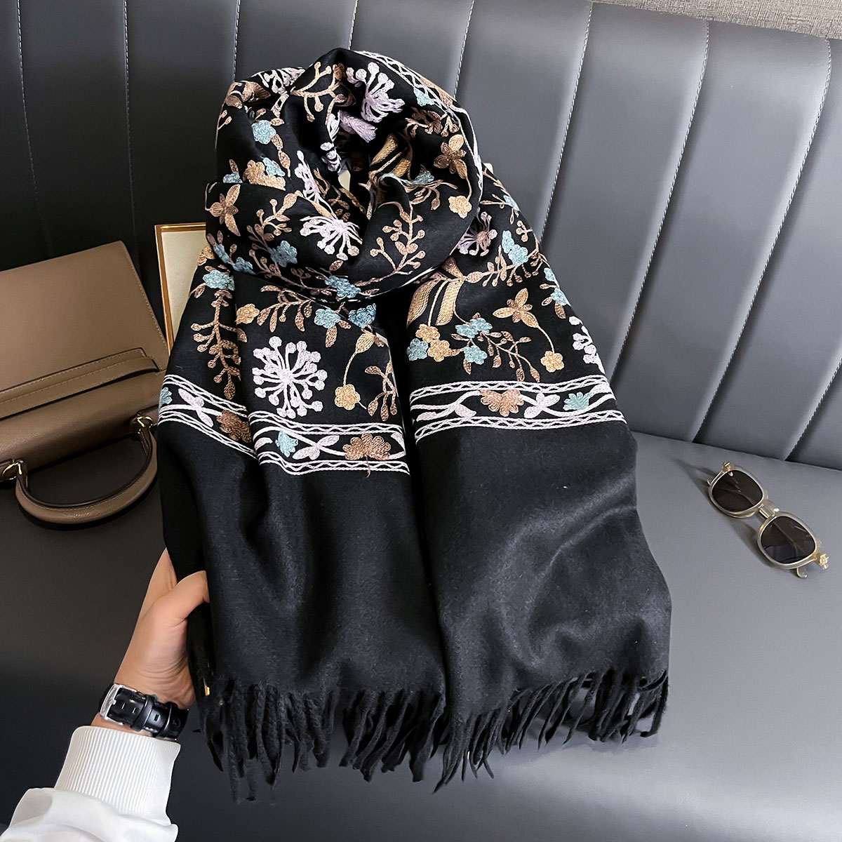 New Winter Warm Cashmere Scarf - đánh giá và giá Wool Scarf Men