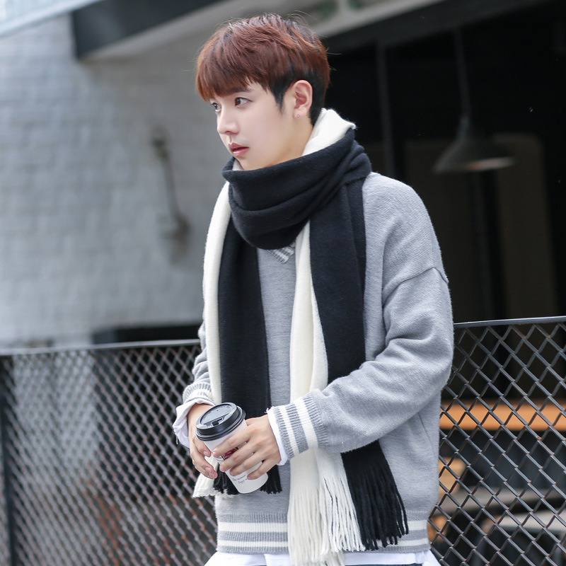 Designer Patchwork Patchwork S - đánh giá và giá Wool Scarf Men