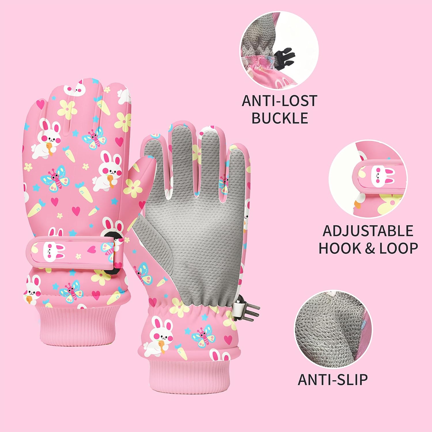Kids Winter Snow Gloves, Water - đánh giá và giá Snow Glove Insulated