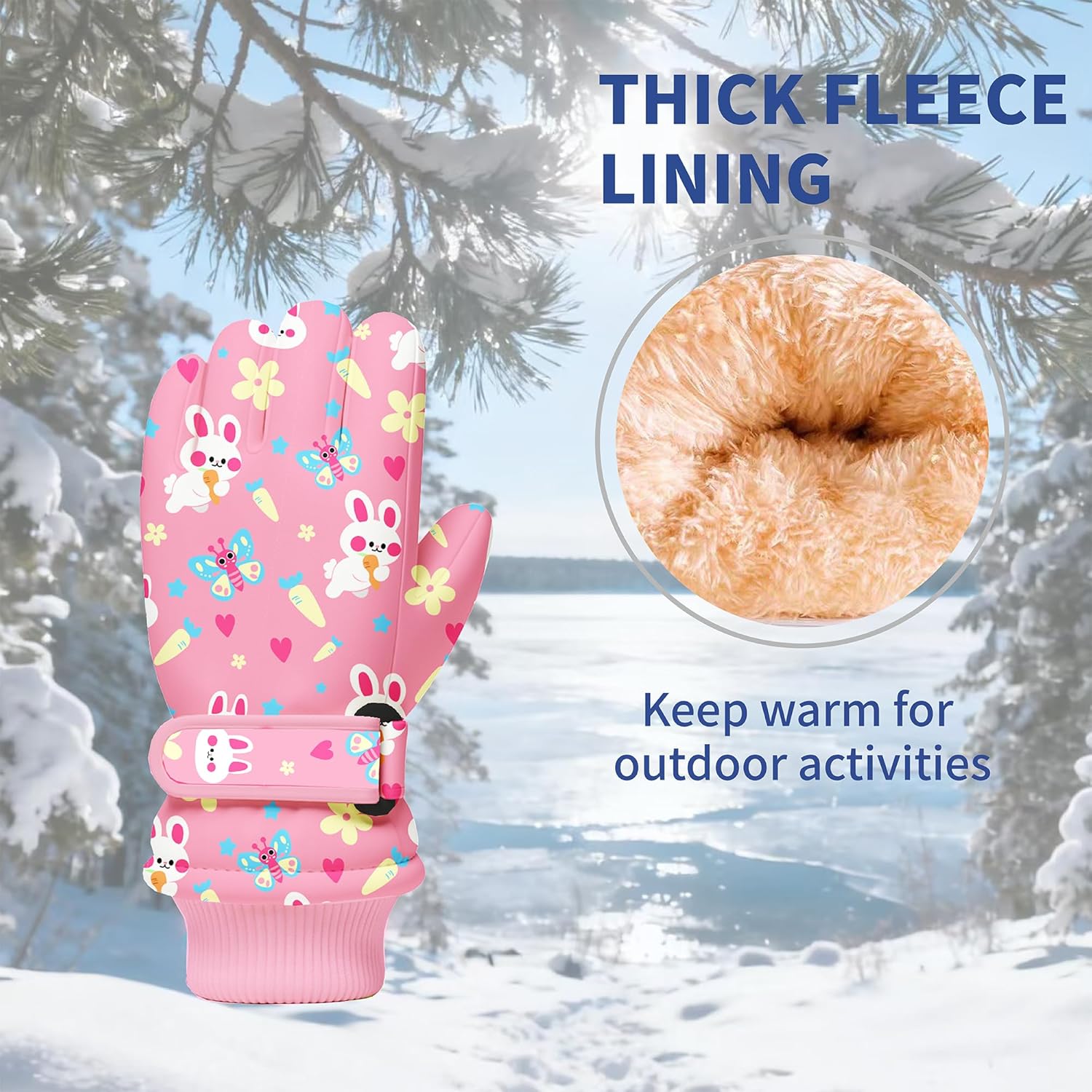 Kids Winter Snow Gloves, Water - đánh giá và giá Snow Glove Insulated