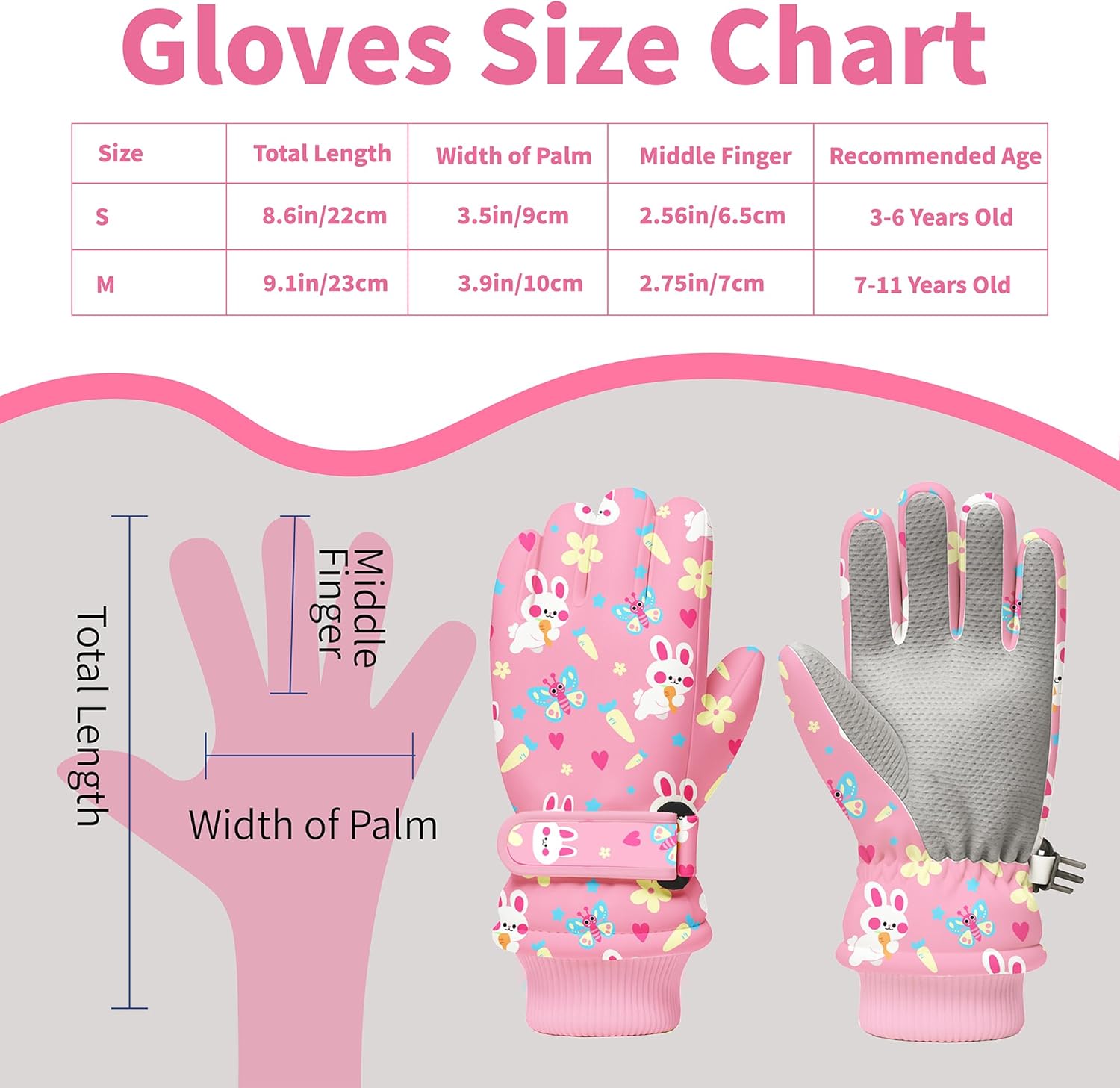 Kids Winter Snow Gloves, Water - đánh giá và giá Snow Glove Insulated