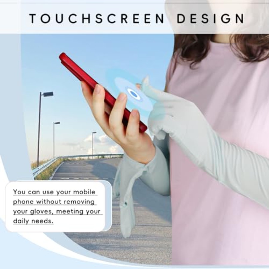 Women's UV Sun Protection Long - đánh giá và giá Touch Screen Gloves