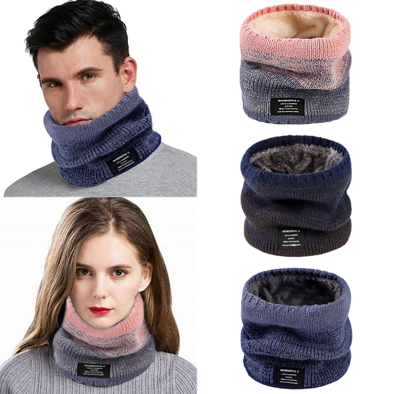 Winter Women Men's Knitted Gra - đánh giá và giá Wool Scarf Men