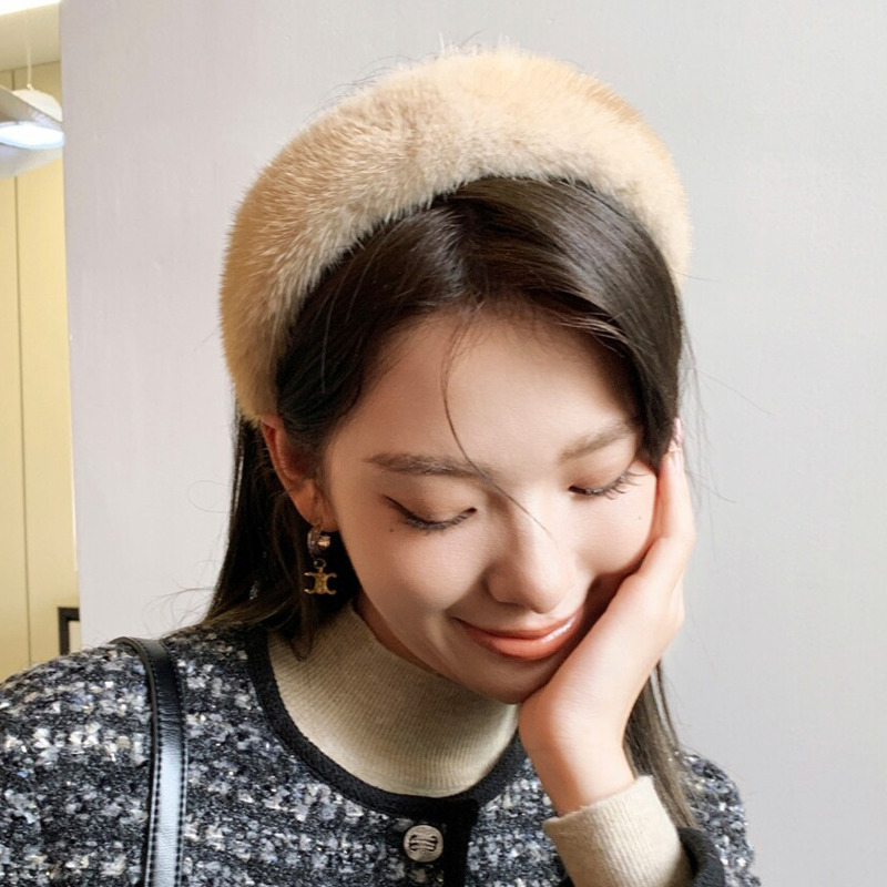 Real Mink Fur Headband Natural - đánh giá và giá Winter Headband Fleece