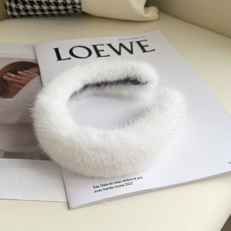 Real Mink Fur Headband Natural - đánh giá và giá Winter Headband Fleece