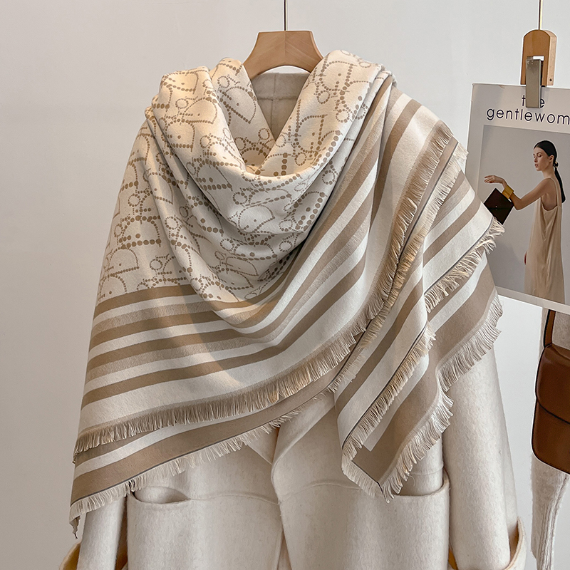 Elegant Striped Design Scarf I - đánh giá và giá Wool Scarf Men