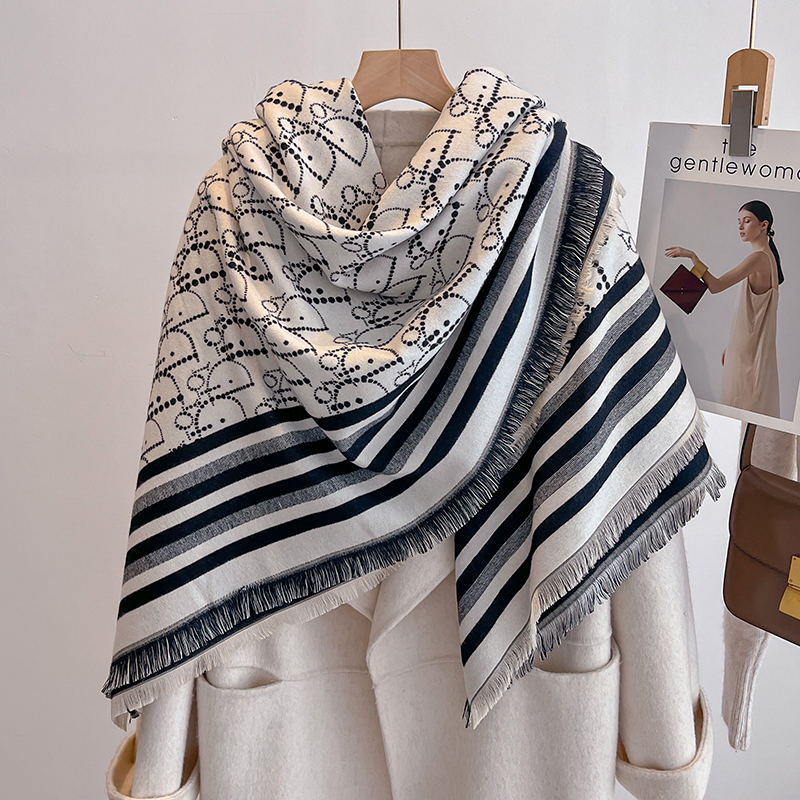 Elegant Striped Design Scarf I - đánh giá và giá Wool Scarf Men