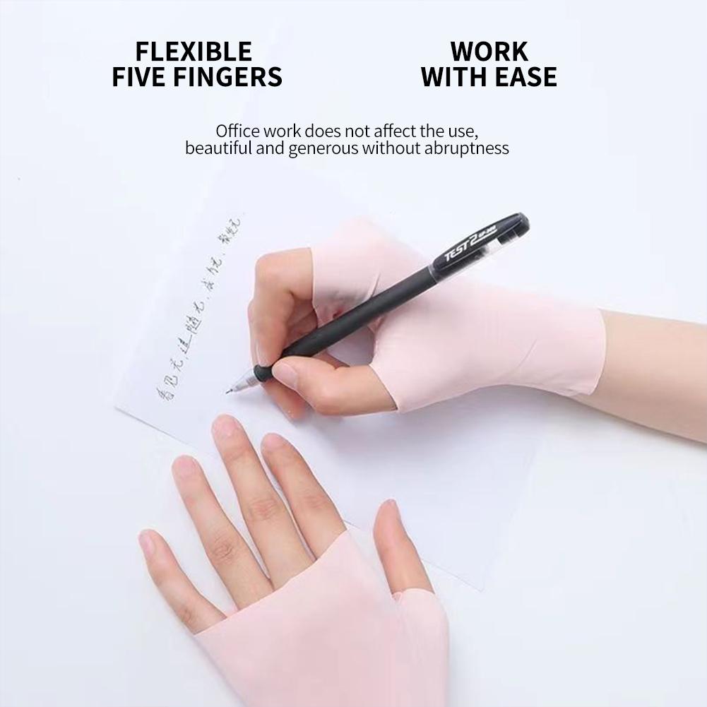 Fingerless Silky Ice Silk Sun  - đánh giá và giá Touch Screen Gloves