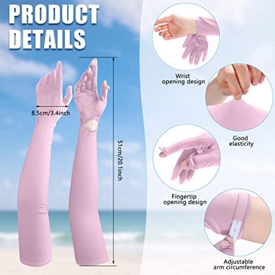 2 Pairs Women UV Long Sun Prot - đánh giá và giá Touch Screen Gloves